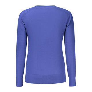 Blue Viscose Women's Sweater