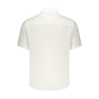Camisa de lino blanca para hombre