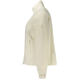Chaqueta blanca de nylon para mujer