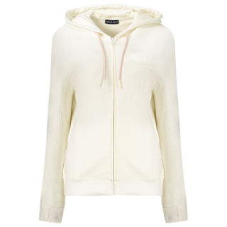 Sudadera blanca de algodón para mujer