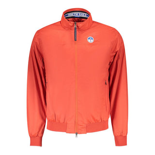 Red Polyester Men's Jacket