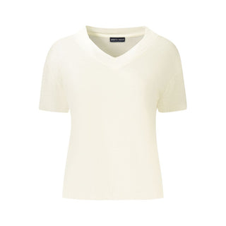 Camiseta de viscosa Bianco para mujer