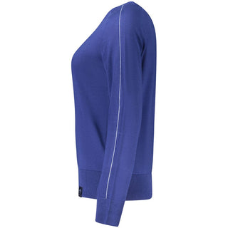 Blue Viscose Women's Shirt