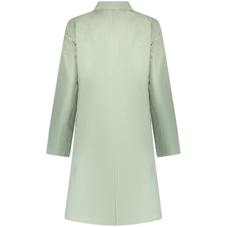 Green Cotton Women's Coat