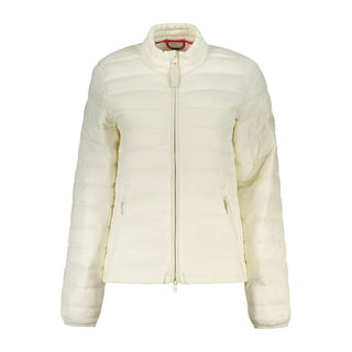 White Polyester Women's Jacket