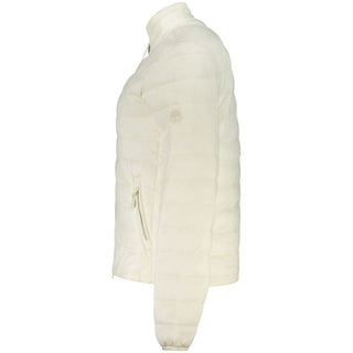 White Polyester Women's Jacket