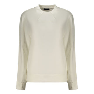White Cotton Women's Sweatshirt