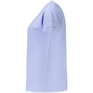 Camiseta de mujer de algodón violeta
