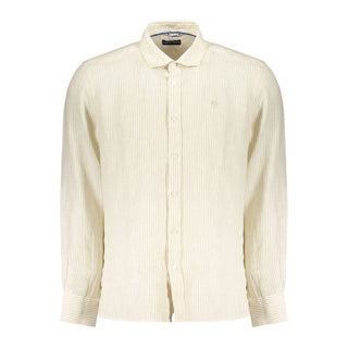 Camisa para hombre de lino beige