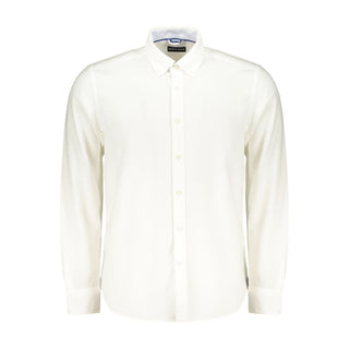 Camisa de algodón blanca para hombre