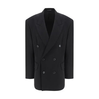 Black Wool Oves Aries Blazer
