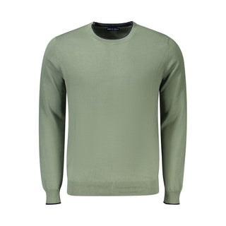 Suéter de algodón verde para hombre
