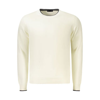 White Cotton Men Jumper