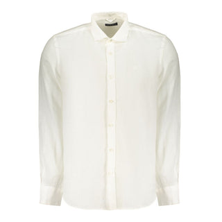 Camisa de lino blanca para hombre