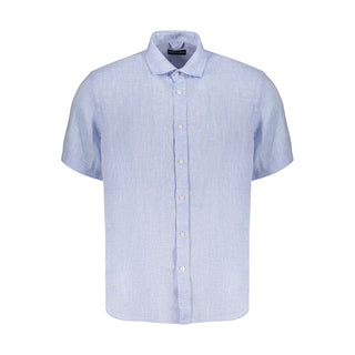 Camisa de lino Azzurro para hombre