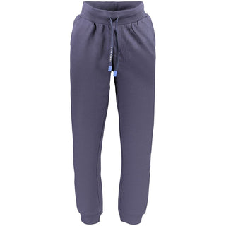 Blue Cotton Men Trouser