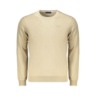 Beige Cotton Men's Pullover