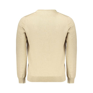 Beige Cotton Men's Pullover