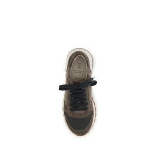 Brown Calf Leather Bos Taurus Athletic Sneakers