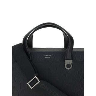 Black Calf Leather Bos Taurus Briefcase