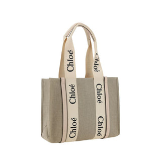 Beige Linen Handbag