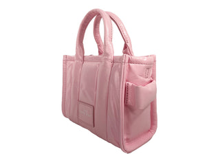 Marc Jacobs The Shiny Crinkle Micro Tote Bubblegum Leather Crossbody