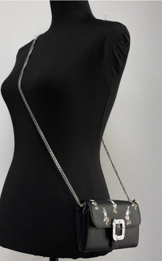 Cartera bandolera de cuero negro Minnie Mouse Kate Spade X Disney