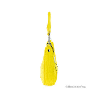 Marc Jacobs Monogram Terry Stoff Golden Kiwi Hobo Schultertasche