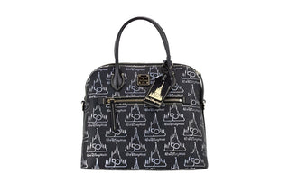 Dooney & Bourke Schwarze Walt Disney World 50th Anniversary Leder-Satchel-Handtasche