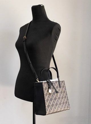 Bolso tote bandolera mini de cuero estampado con sello Marc Jacobs Mini Grind