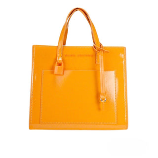 Marc Jacobs Mini Grind Scorched Lackleder Crossbody Tote Bag Geldbörse