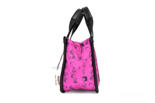 Bolso convertible de mano tote de nylon acolchado fucsia mini Marc Jacobs X Peanuts Fedora  
