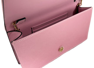 Bolso bandolera mini de cadena de satén con cristales Medusa de Versace  