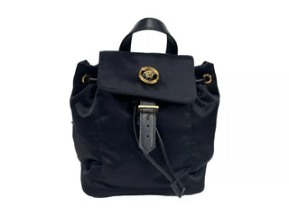 Versace Mini Nylon Medusa Rucksack mit Tunnelzug