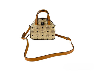MCM Half Moon Mini Round Top Tragetasche Umhängetasche