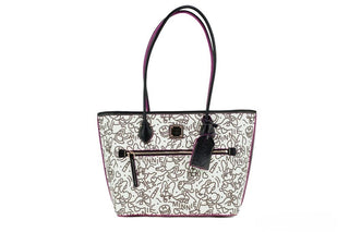 Dooney & Bourke Disney Medium Minnie Mouse Line Art Beschichtete Baumwoll Tragetasche Handtasche