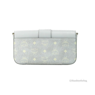 MCM Small Mode Travia Pebbled Visetos Leather Shoulder Crossbody Clutch Bag