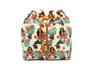 Dooney & Bourke Disney Medium Moana beschichteter Baumwoll-Bucket-Crossbody-Tasche