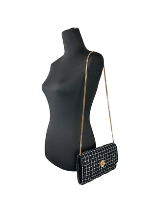 Bolso bandolera Versace Wallet On A Chain de tela negra
