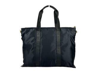 Bolso tote de hombro Versace La Medusa de tela de nylon negro