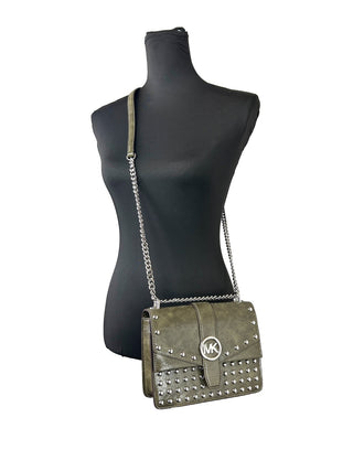 Michael Kors Greenwich Kleine Überschlag-Schultertasche/Umhängetasche