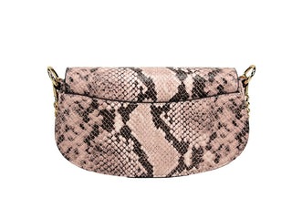 Bolso bandolera mensajero pequeño de piel de serpiente Michael Kors Mila