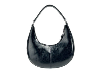 Bolso pequeño Cruiser Crescent de cuero arrugado de Marc Jacobs
