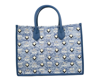 Bolso tote Aren Munchen de mezclilla de MCM