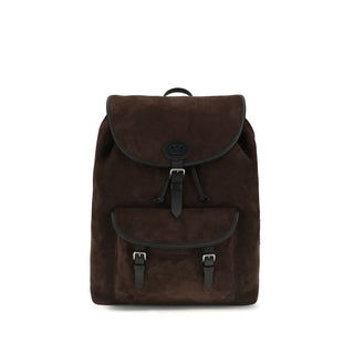 Mochila Bos Taurus de cuero de becerro marrón