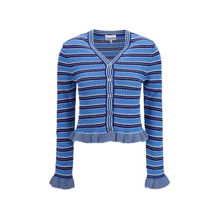 Blue Cotton Cardigan