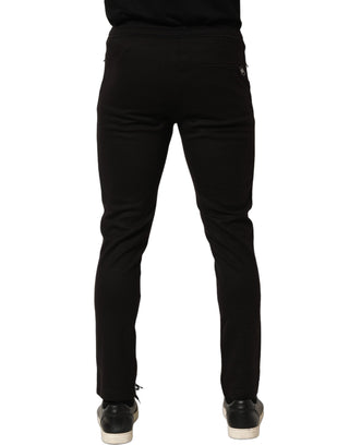 Black Wool Jogger Men Sweatpants Trouser Pants