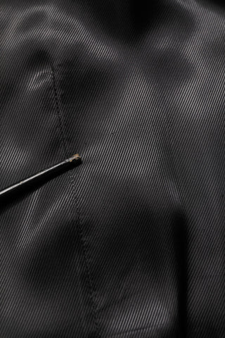 Black Wool Single Breasted Waistcoat Vest