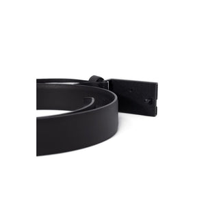 Black Leather Regular Belt