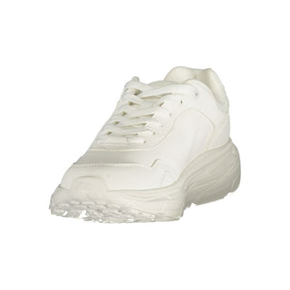 White Polyurethane Women's Sneaker